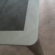Dining table in chromed steel and smoked glass top, 1969