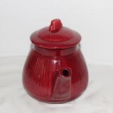 Red vintage teapot