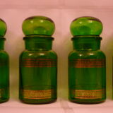 Série de 4 pots apothicaire
