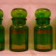 Série de 4 pots apothicaire