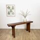 Handcrafted bench in solid oak