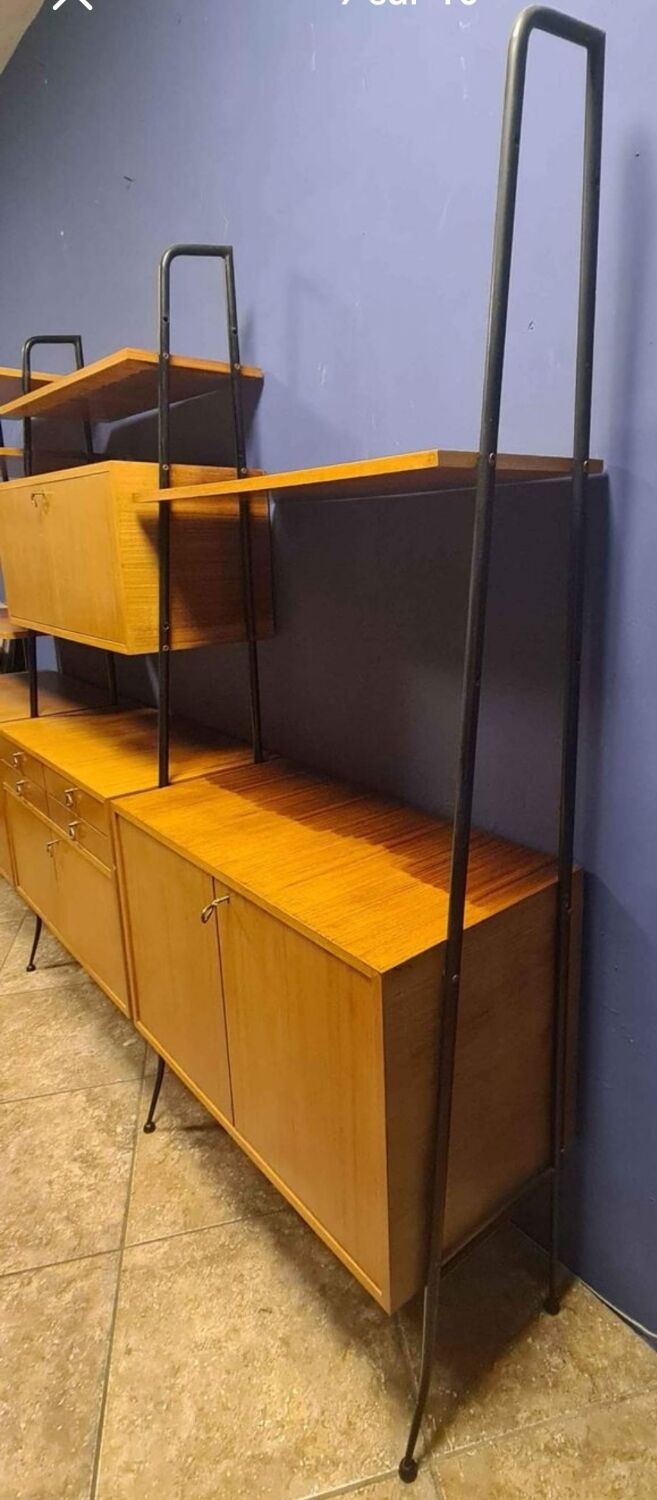 Italian vintage modular bookcase