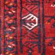 Vintage carpet turkmen engsi handmade 124cm x 165cm 1970s - 1c431