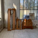 Lit 1 place « palmier » osier et rotin Vivai Del Sud