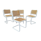 B32 Marcel Breuer white chairs