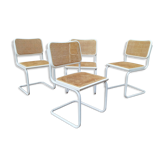 B32 Marcel Breuer white chairs