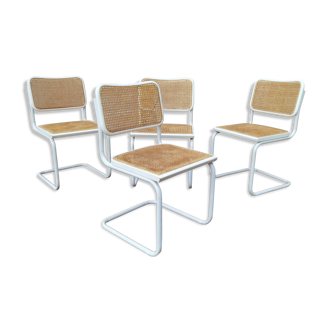 B32 Marcel Breuer white chairs