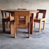 Silvio Coppola table and 6 chairs set