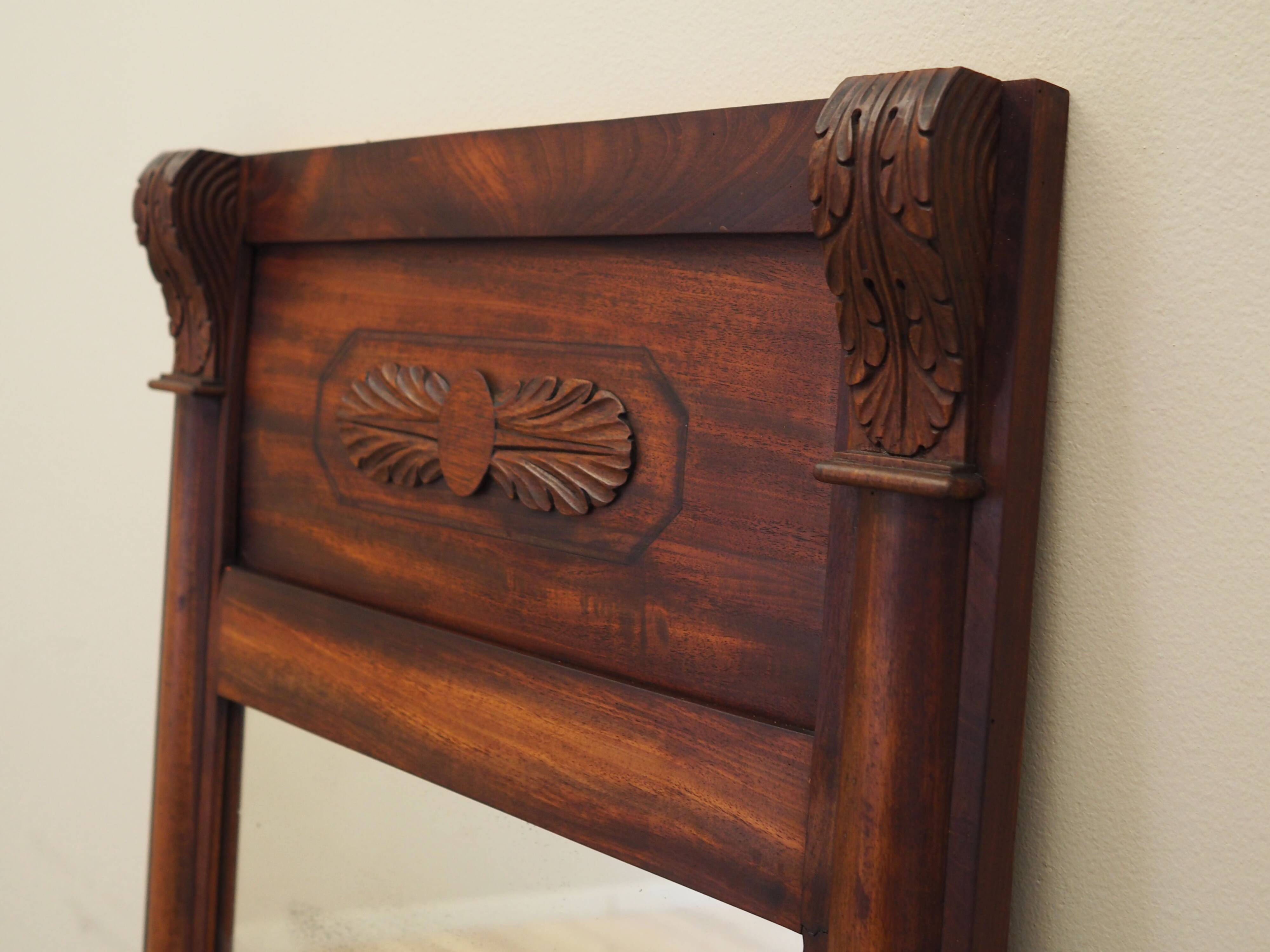 Mirror in wooden frame, Danish design, 1970s, production: Denmark
