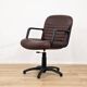 Brown swivel armchair pair by Palladium - made in Italy 1970