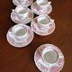 English mocha cups "Windsor" pink Ridgway (Staffordshire)