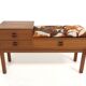 Banc-téléphone scandinave teck, Suède, 1960