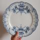 Pair of flat plates Terre de Fer "Régence" Saint-Amand & Hamage