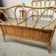 Pair of vintage rattan beds