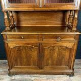 Parisian Louis Philippe period walnut bookcase sideboard circa 1830