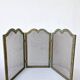 Old brass fire screen 75x38cm fireplace protection screen