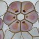 Pair of vintage pendant lamps in brass mother-of-pearl and shells