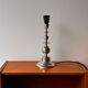Mid-century Scandinavian sculptural lamp chrome 1970