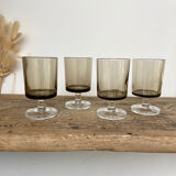 4 petits verres fumés luminarc