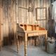 English desk with steps in solid pine (renovated)