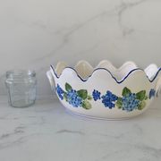 "Hortensia" table service from Luneville, earthenware, 80 pieces