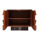 Contemporary Modern Pair of Sideboards in Wood and Burgundy Marble Top, Italy