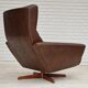 1970s, Danish design by Georg Thams for Vejen Møbelfabrik, swivel wingback relax chair.
