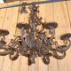 lustre en fer forgé XVIIIème XIXème aux armoiries
