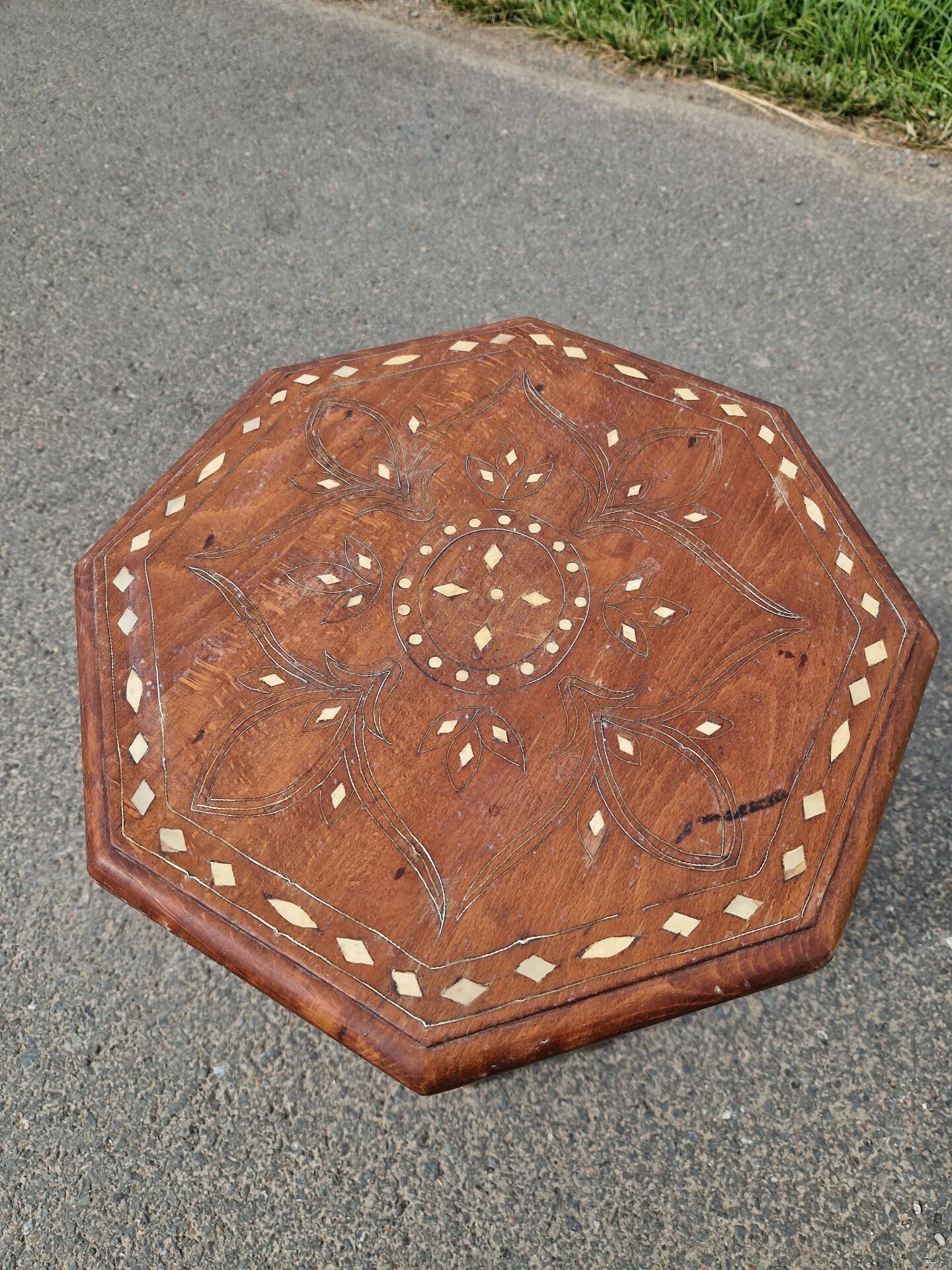Antique Oriental Gueridon Tea Table