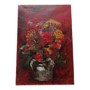 Hst nature morte bouquet - 1960