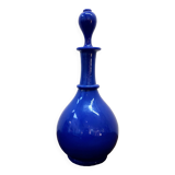 Carafe vintage en opaline bleu cobalt