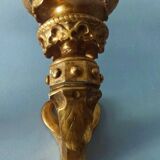 Pair of giltwood wall sconces, mid-19th century