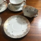4 cups and tea saucers in 1970 Golden Limoges