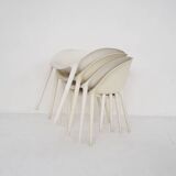 Set of 4 "Soft Egg" chairs by Philippe Starck for Driade, Italy