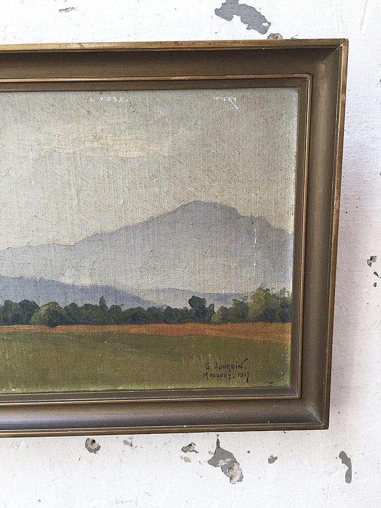 Old oil painting 1917