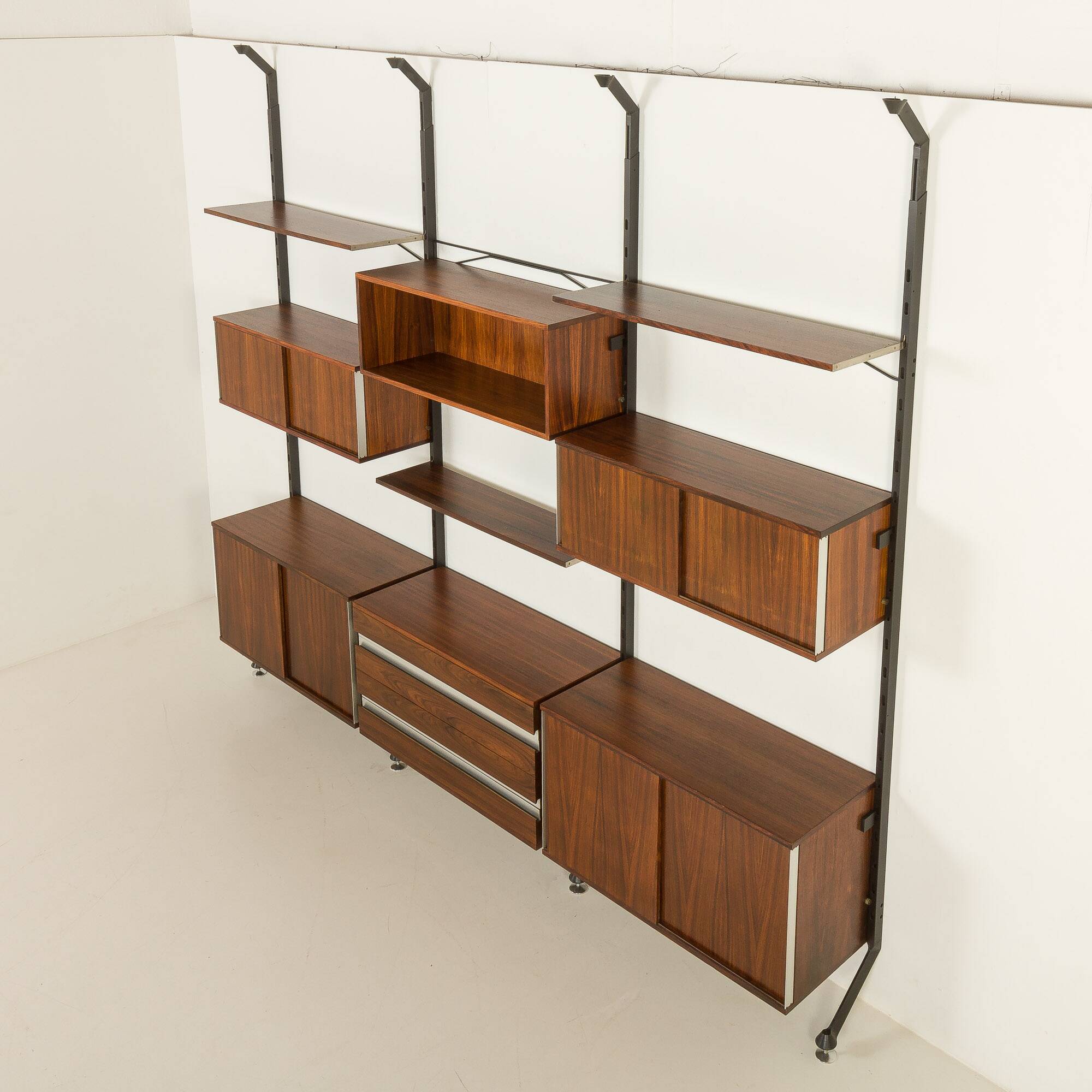 Ico Parisi rosewood wall unit for MIM, Italy 1960s