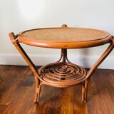 Rattan coffee table from 1960