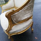 Banquette Napoléon 3 style Louis XV