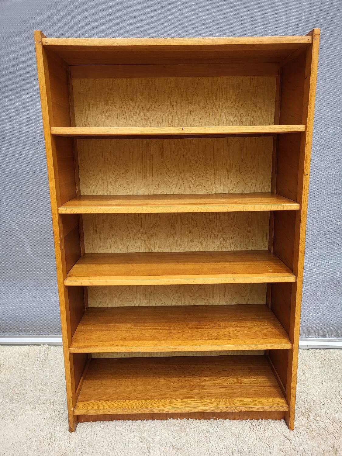 Vintage fixed bookcase 90x36