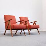 Mid Century Easy Chair Model B - 310 Var in Rusty Orange