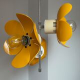 Pop chandelier with 3 lamps, Space Âge design 1970