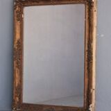 Miroir Restauration stuc doré rectangle 137 x89 cm