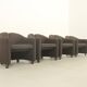 Set of four PS142 armchairs by Eugenio Gerli for Tecno, Italy, 1966.