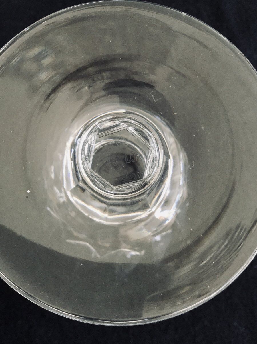 Set of 12 glasses of white wine in Crystal of Saint Louis model Guernsey