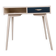 Mid-Century desk/console in dark blue and beige painted wood – Hungarian design from the 1960s.