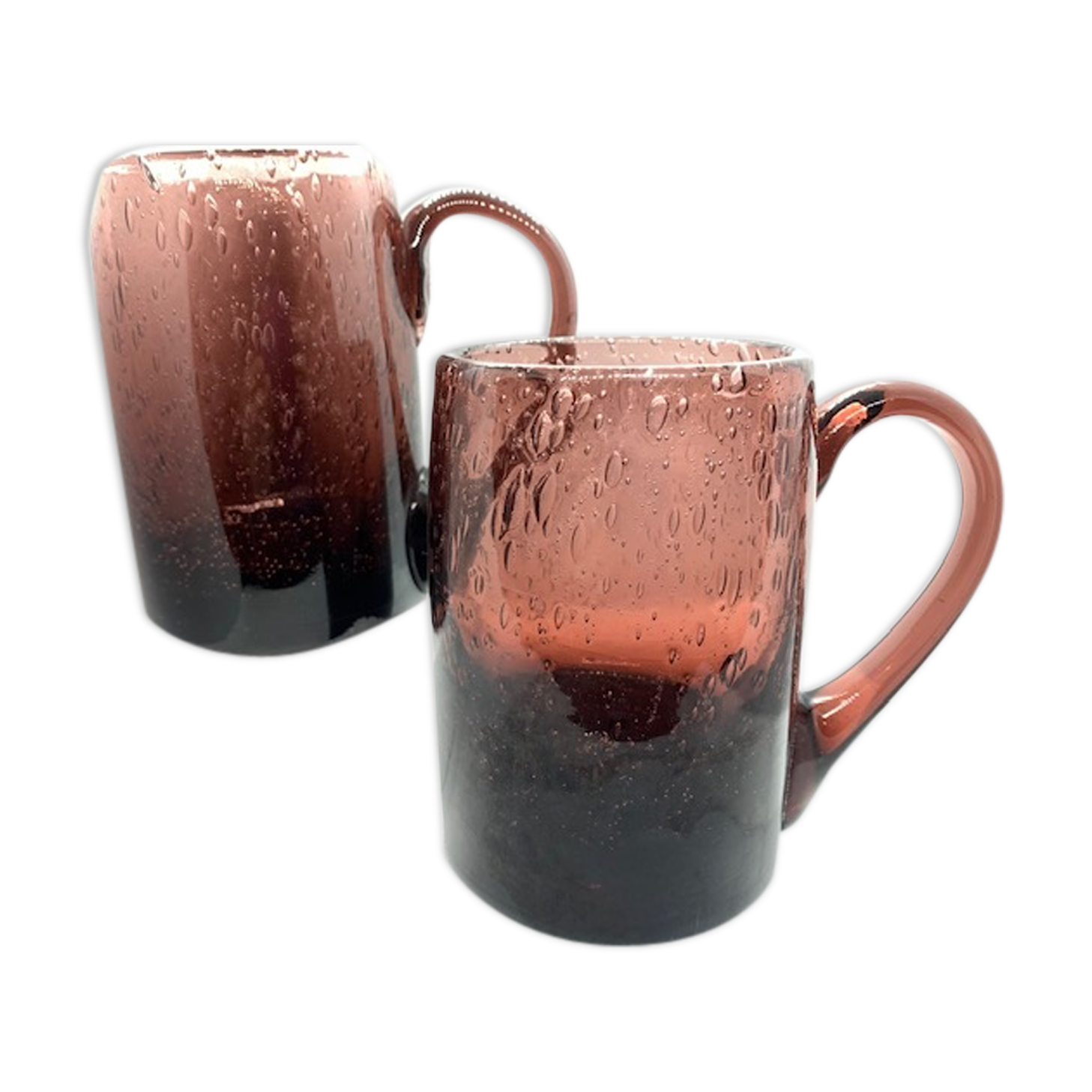 Glass glass mug bubbled glasses Biot