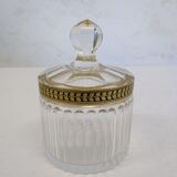 Glass candy/sugar bowl