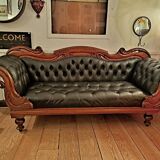 19th century Indo English Chesterfield sofa