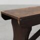 Rustic wooden bench in Wabi Sabi style, France 1900s