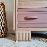 Renovated chest of drawers high 4 drawers